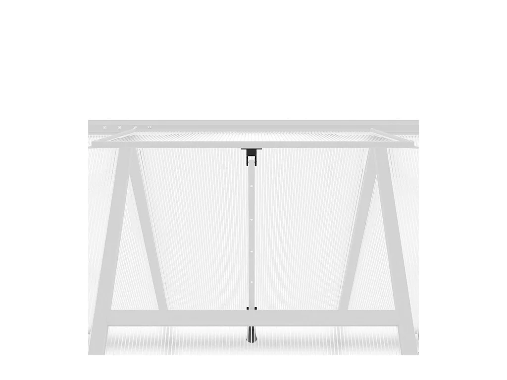 Serra tenda riparo piante fiori ortaggi con base telaio argento 224 x 169 x 195 cm alluminio argento 02_0044521