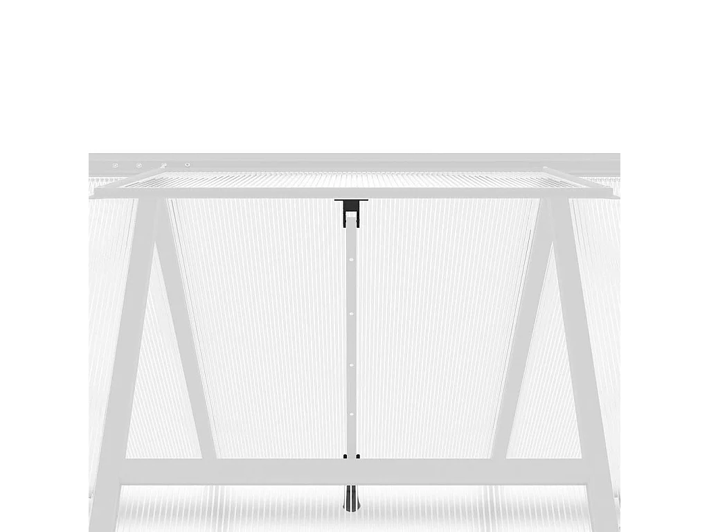 Serra tenda riparo piante fiori ortaggi con base telaio argento 224 x 169 x 195 cm alluminio argento 02_0044521