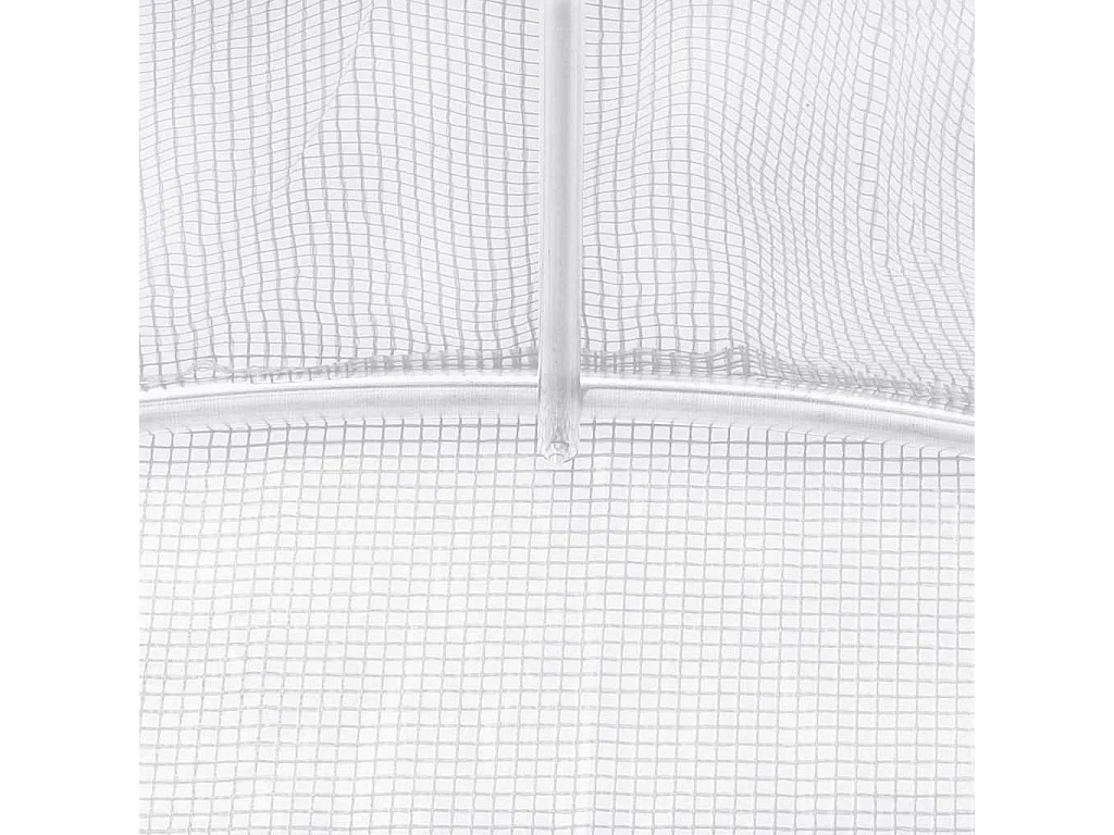 Invernadero de carpa para plantas flores y verduras con estructura de acero 6 m² 3 x 2 x 2 m color blanco 02_0044609