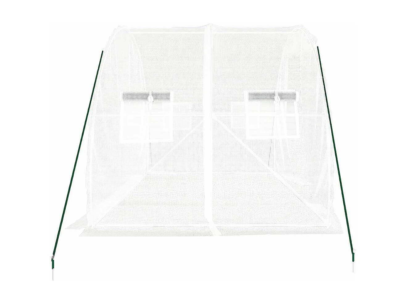 Tenda de estufa abrigo para plantas flores vegetais com estrutura de aço 6 m² 3 x 2 x 2 m branco 02_0044609