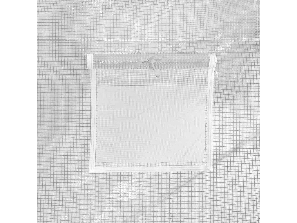 Tenda de estufa abrigo para plantas flores vegetais com estrutura de aço 6 m² 3 x 2 x 2 m branco 02_0044609