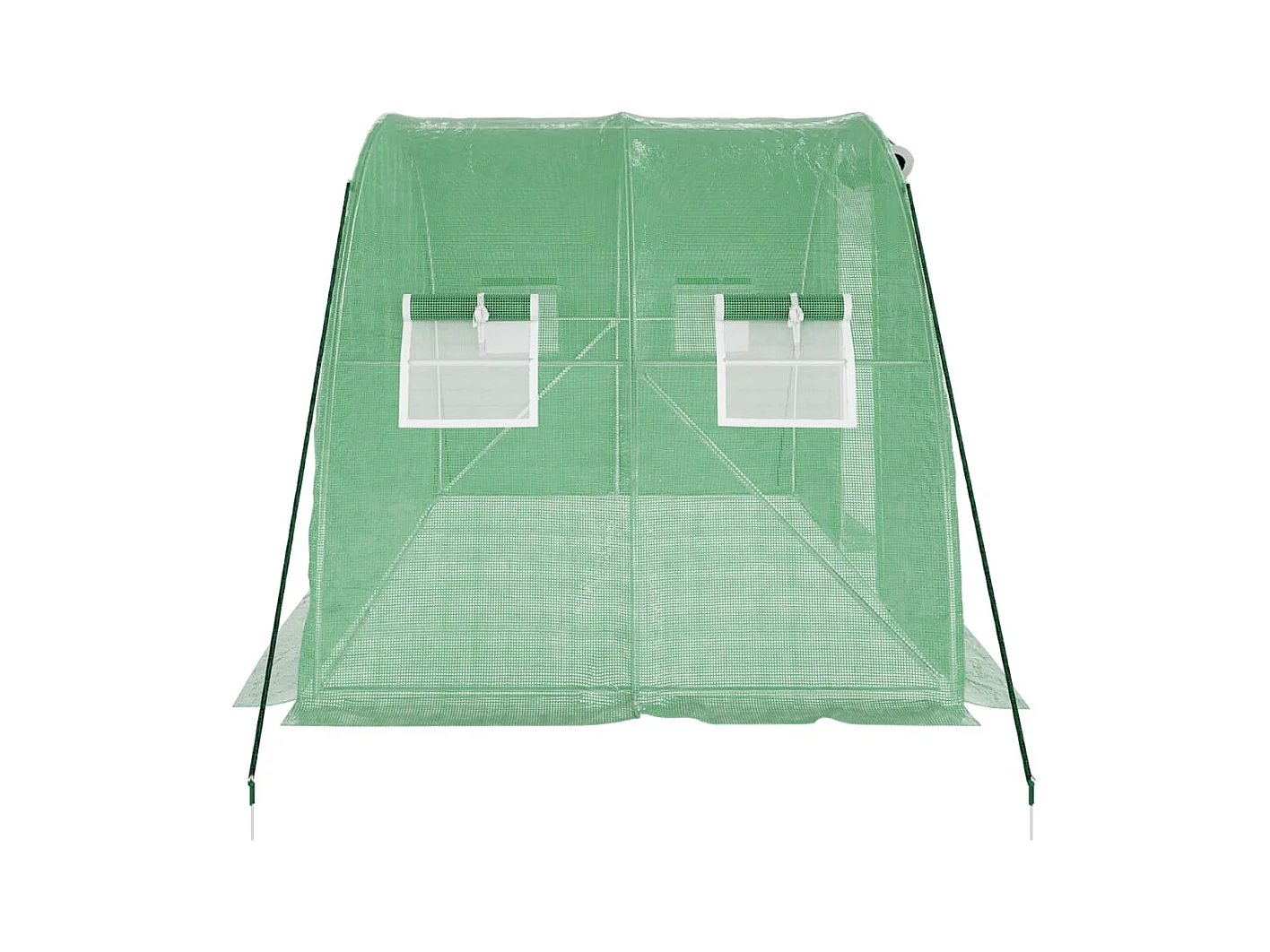 Serra tenda riparo piante fiori ortaggi con struttura in acciaio 8 m² 4 x 2 x 2 m verde 02_0044632