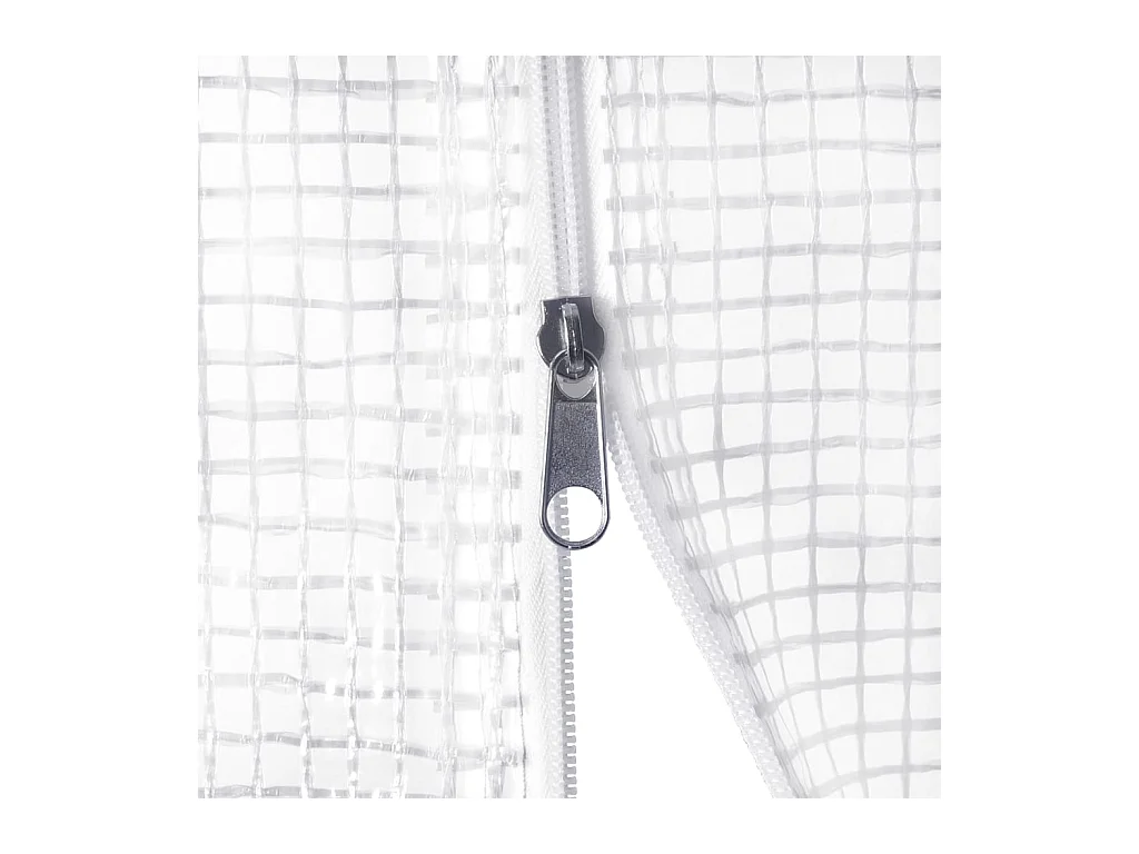 Serra tenda riparo piante fiori ortaggi con struttura in acciaio 72 m² 18 x 4 x 2 m bianco 02_0044625