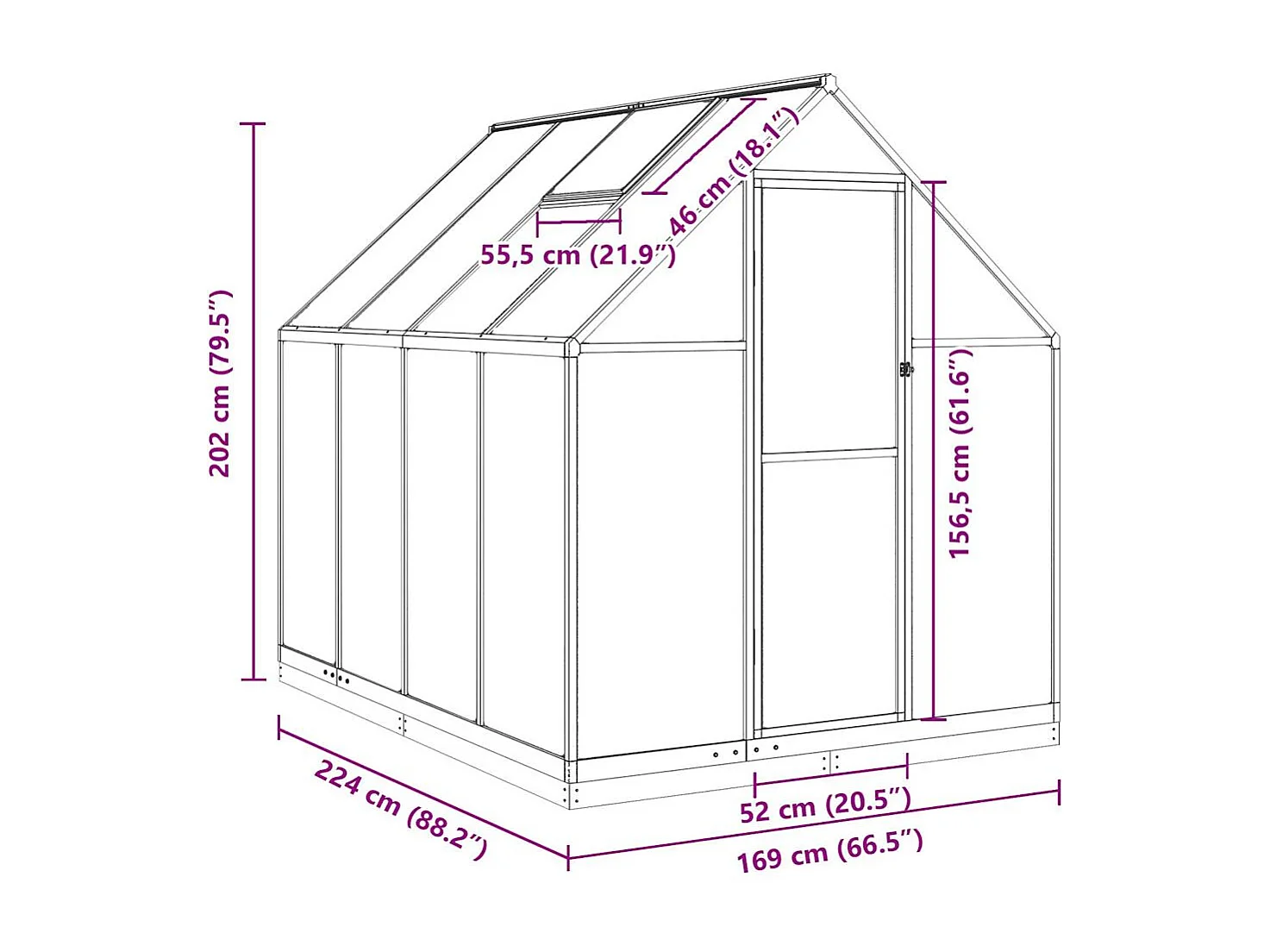 Serre tente abri plante aluminium argenté 224 x 169 x 202 cm 02_0044522