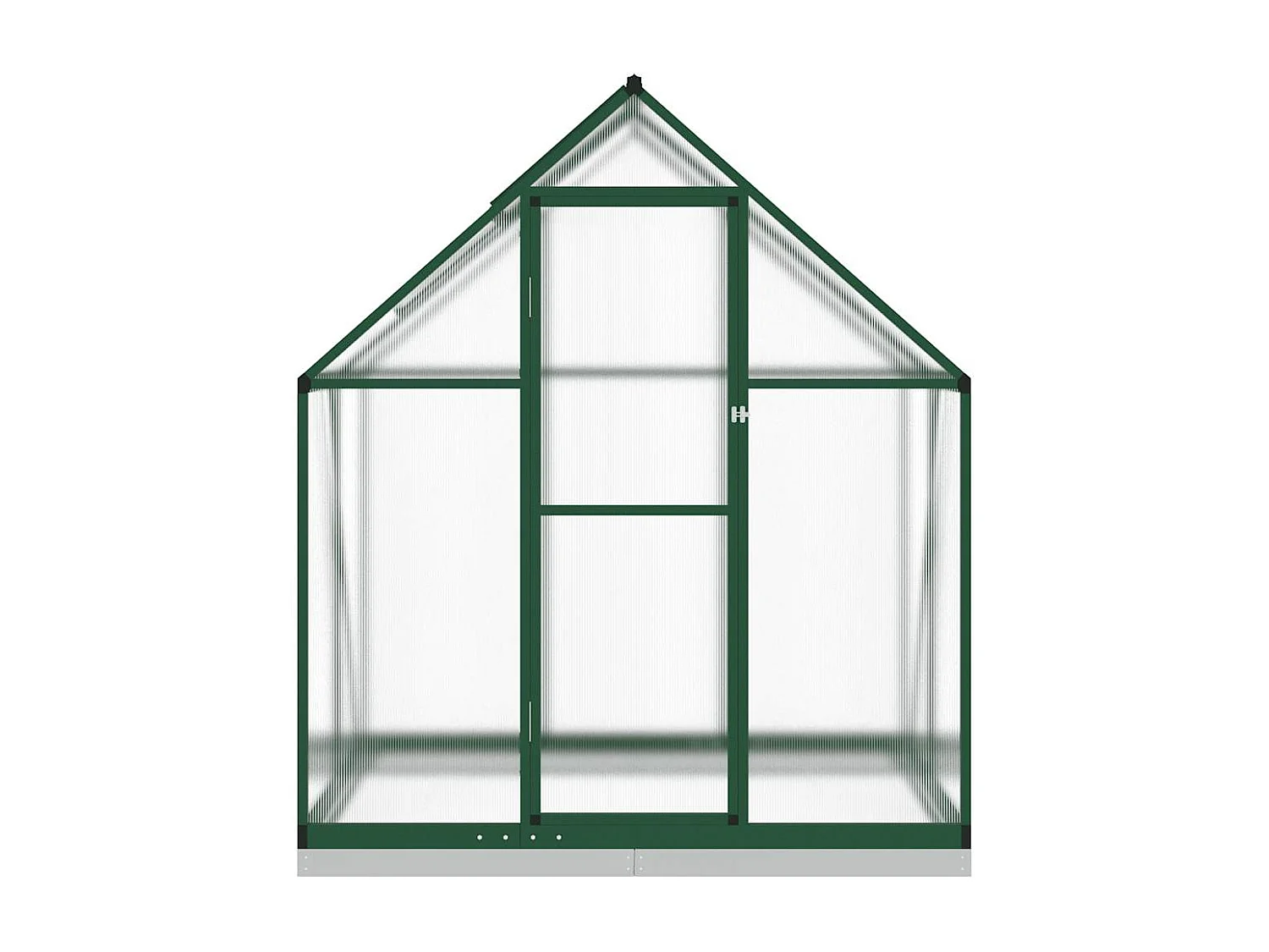 Tenda de estufa abrigo para plantas flores vegetais com estrutura de base 169 x 114 x 202 cm alumínio verde 02_0044487