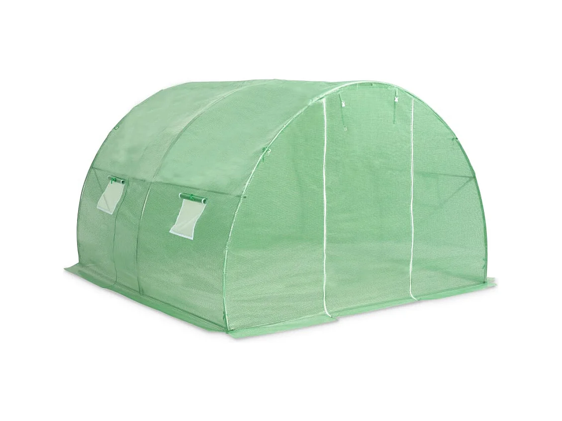 Invernadero de carpa para plantas flores y verduras 9 m² 300 x 300 x 200 cm verde 02_0044456
