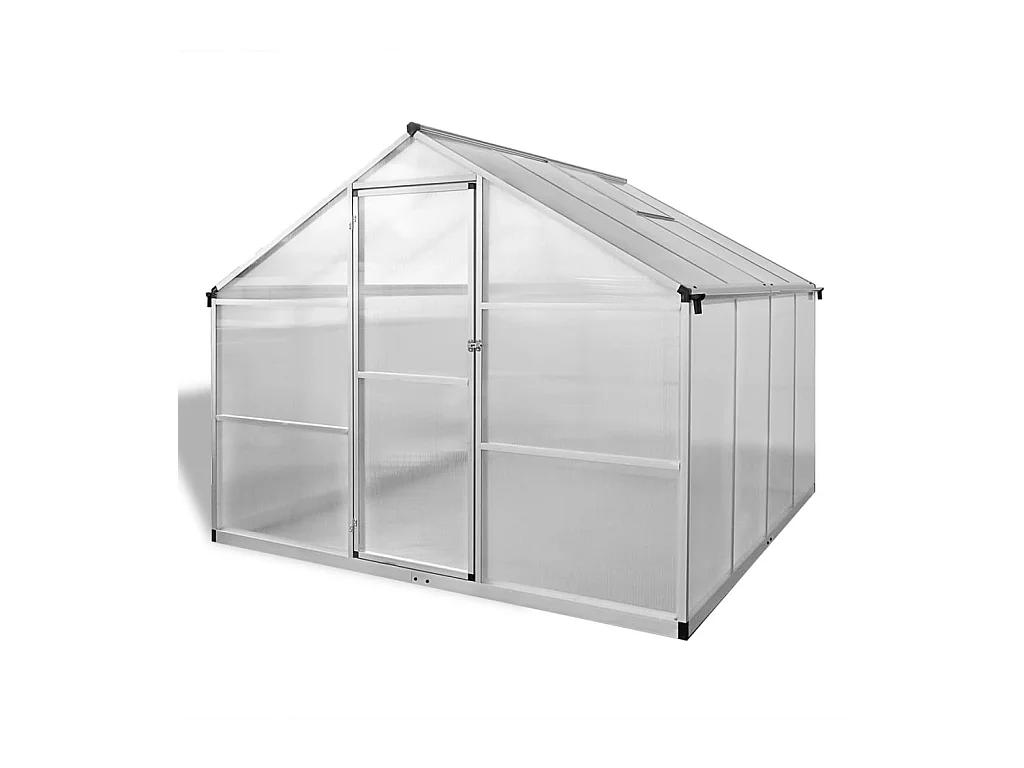 Invernadero de carpa para plantas flores y hortalizas reforzado en aluminio con estructura de base de 605 m² Transparente 02_0044661
