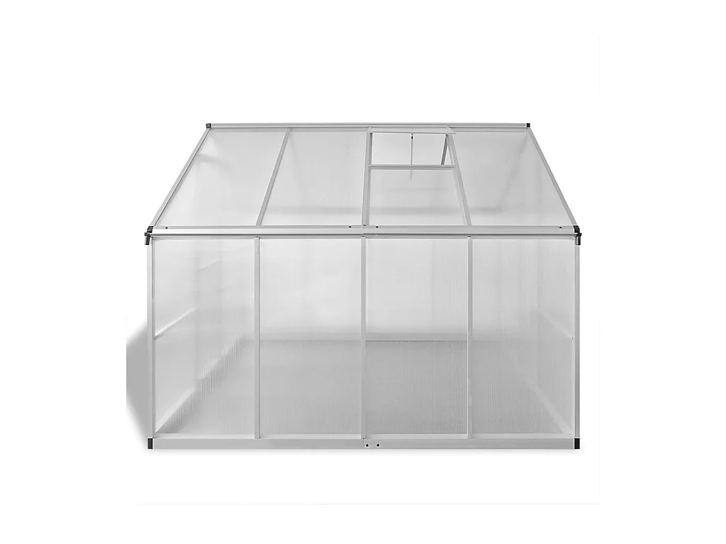 Invernadero de carpa para plantas flores y hortalizas reforzado en aluminio con estructura de base de 605 m² Transparente 02_0044661