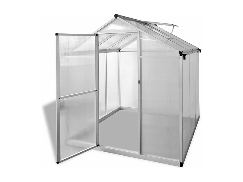 Serra tenda riparo piante fiori ortaggi alluminio rinforzato 346 m² Trasparente 02_0044480