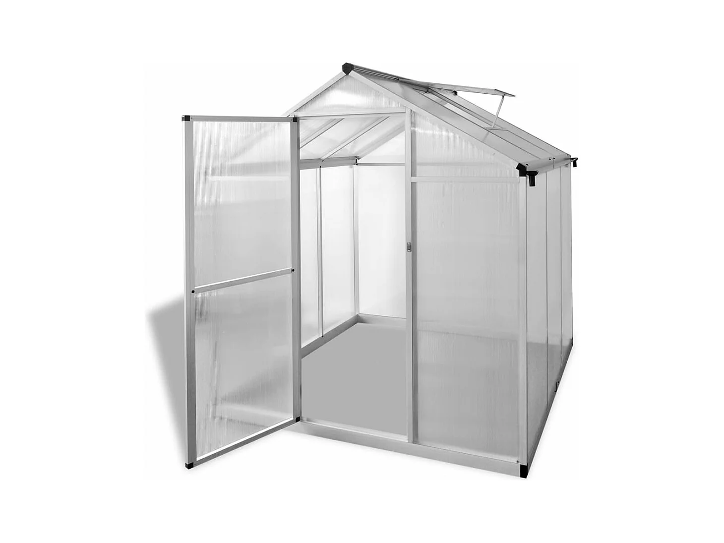 Serra tenda riparo piante fiori ortaggi alluminio rinforzato 346 m² Trasparente 02_0044480