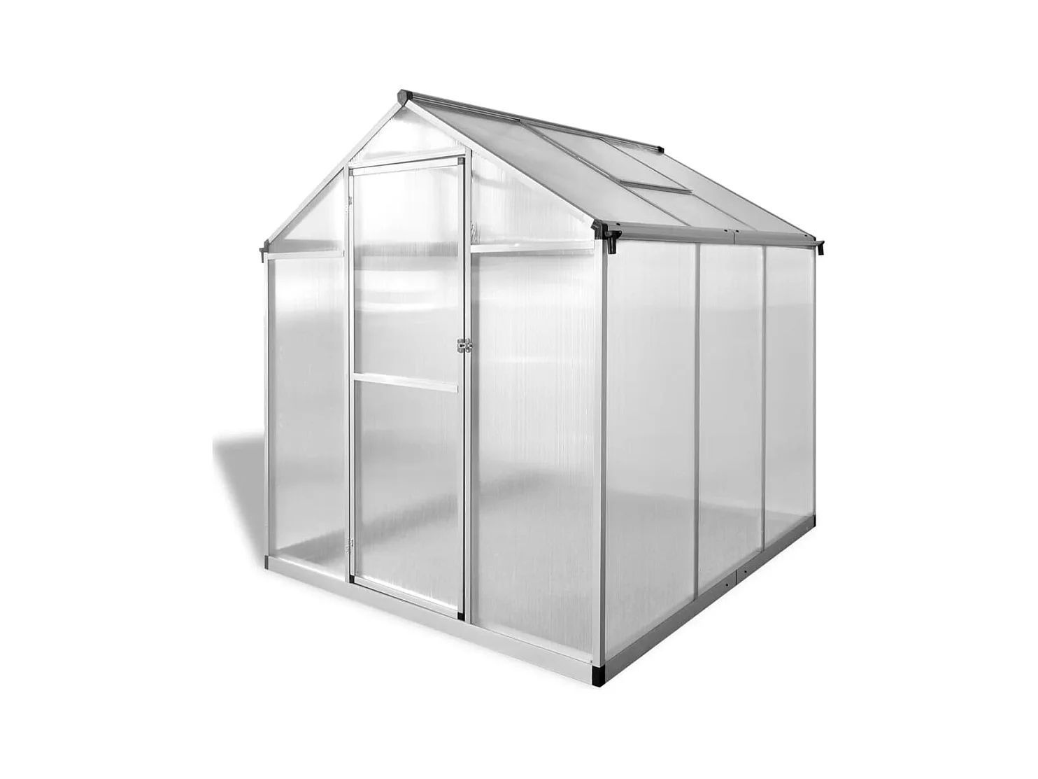 Serra tenda riparo piante fiori ortaggi alluminio rinforzato 346 m² Trasparente 02_0044480