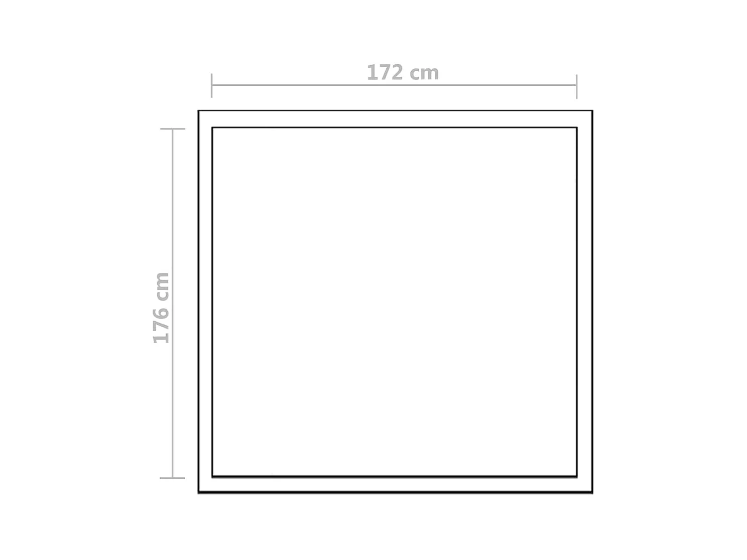 Serra tenda riparo piante fiori ortaggi alluminio rinforzato 346 m² Trasparente 02_0044480