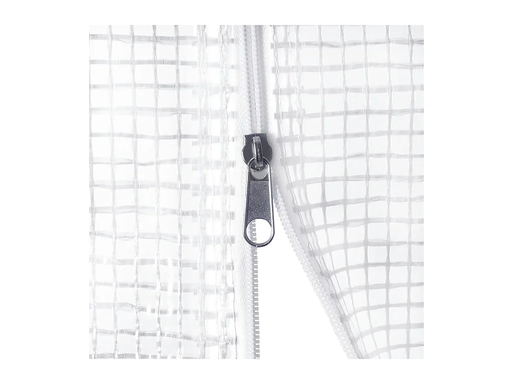 Serra tenda riparo piante fiori ortaggi con struttura in acciaio 24 m² 8 x 3 x 2 m bianco 02_0044565