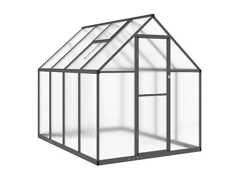 Invernadero de carpa para plantas flores y verduras con estructura de base 224 x 169 x 195 cm aluminio antracita 02_0044496