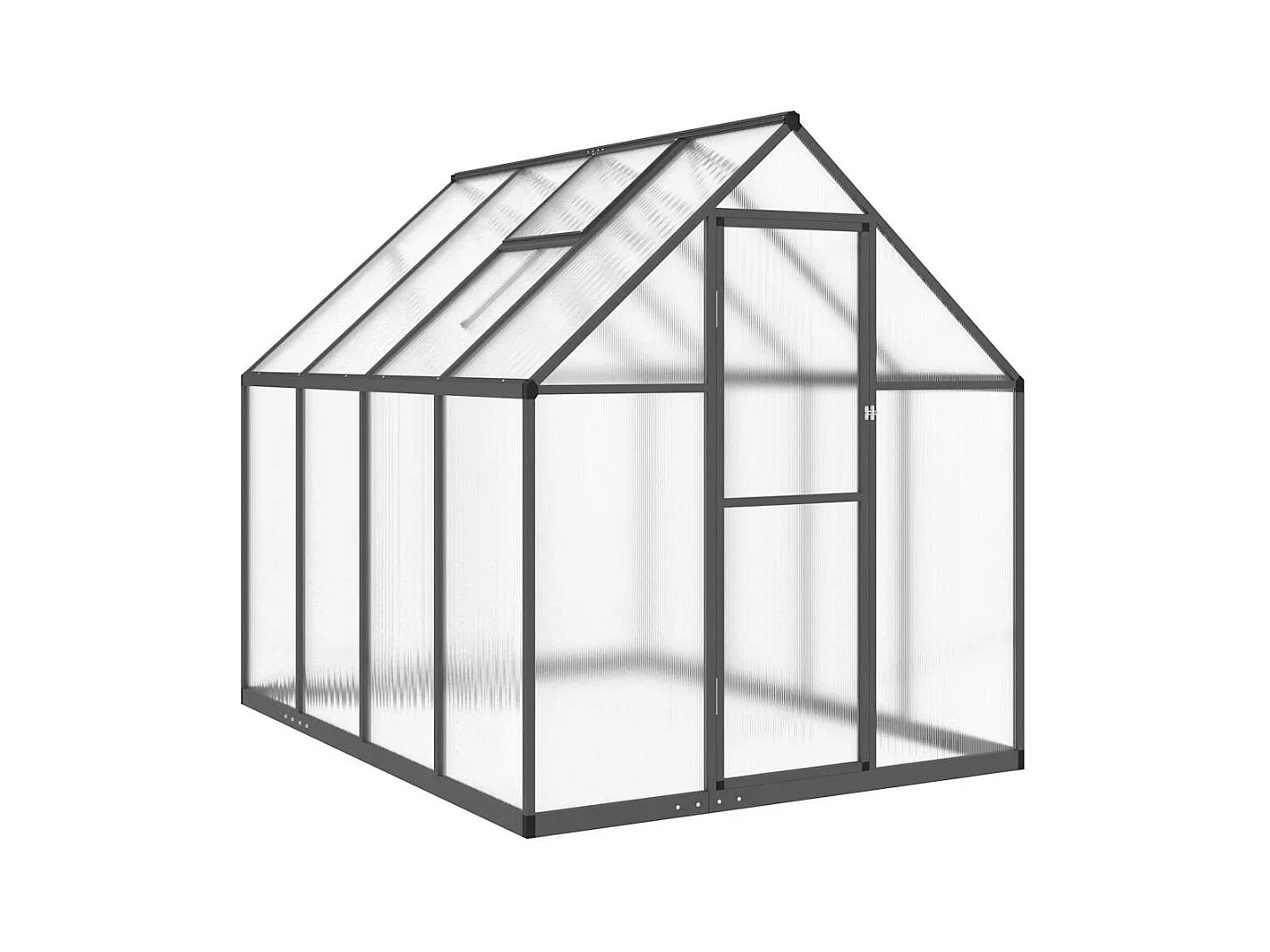 Invernadero de carpa para plantas flores y verduras con estructura de base 224 x 169 x 195 cm aluminio antracita 02_0044496