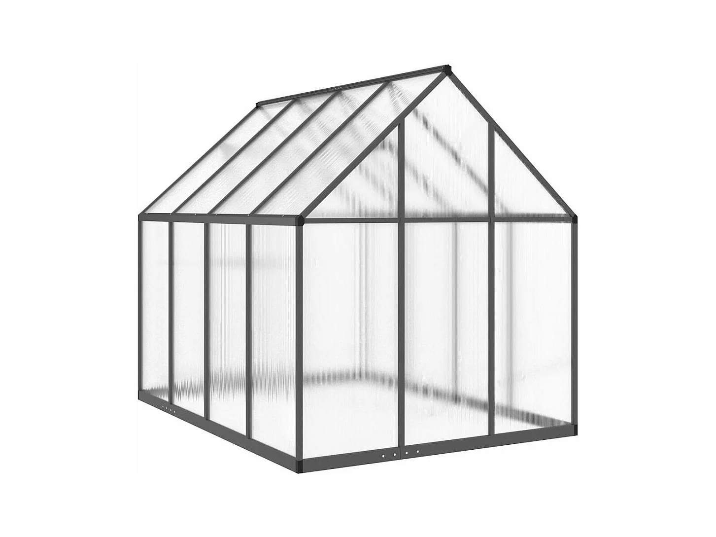 Invernadero de carpa para plantas flores y verduras con estructura de base 224 x 169 x 195 cm aluminio antracita 02_0044496