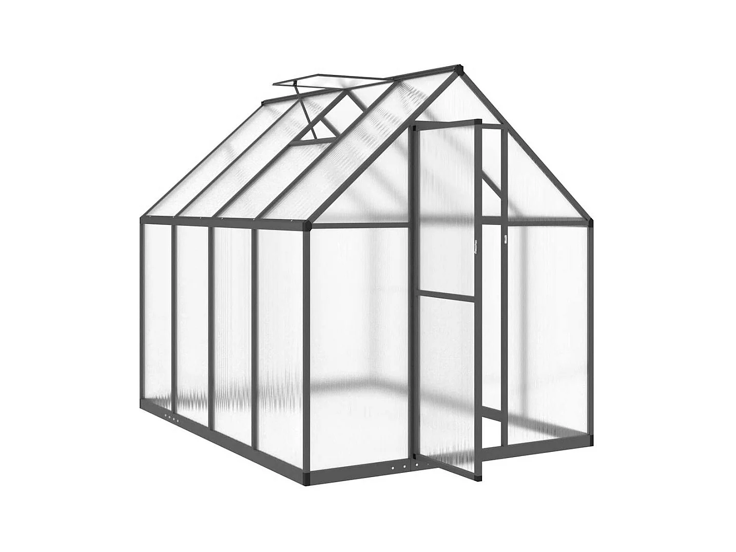 Invernadero de carpa para plantas flores y verduras con estructura de base 224 x 169 x 195 cm aluminio antracita 02_0044496