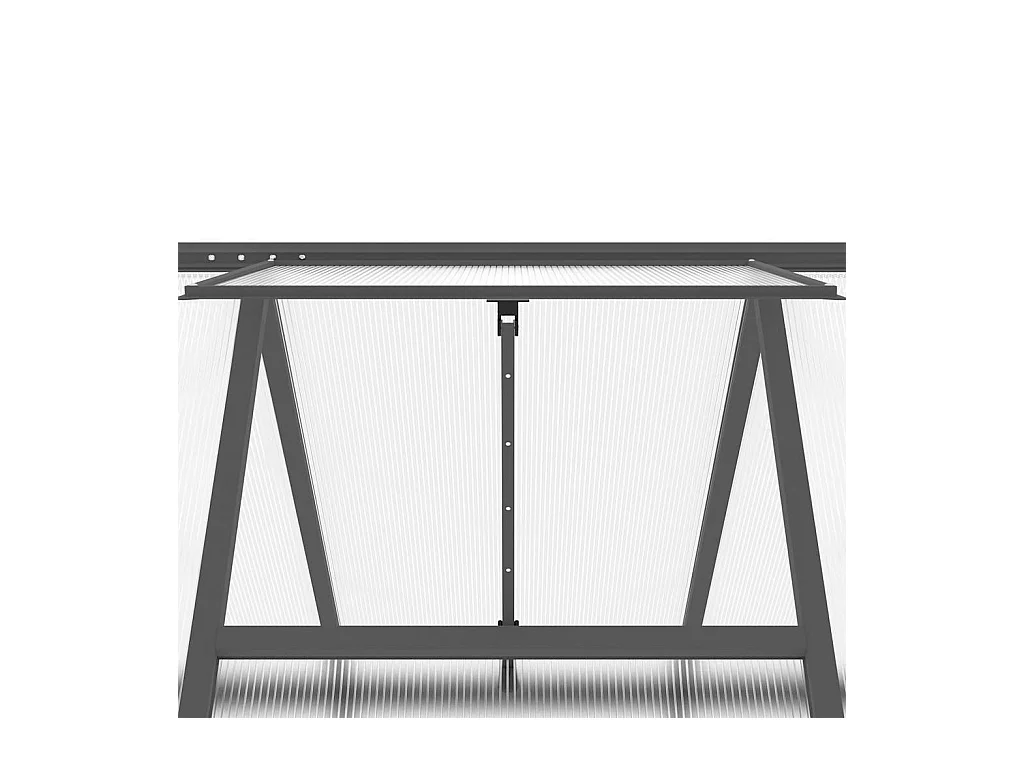 Invernadero de carpa para plantas flores y verduras con estructura de base 224 x 169 x 195 cm aluminio antracita 02_0044496