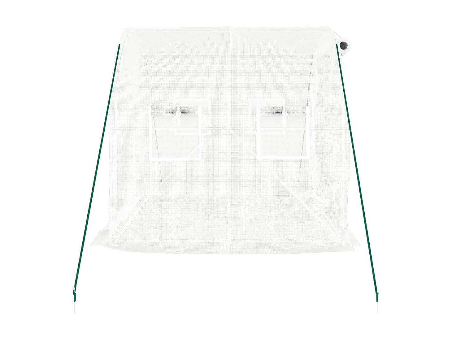 Tenda de estufa abrigo para plantas flores vegetais com estrutura de aço 4 m² 2 x 2 x 2 m branco 02_0044583