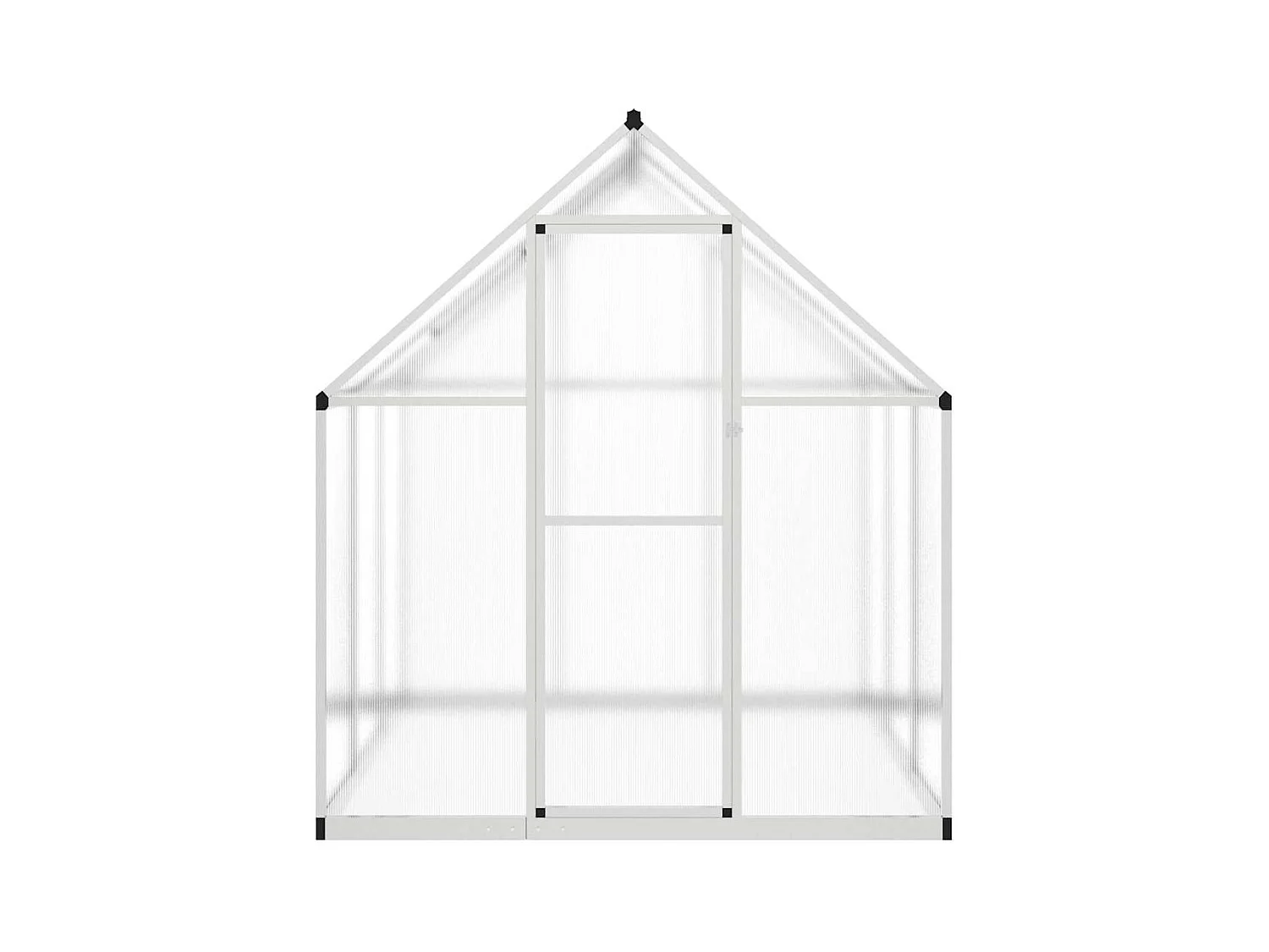 Invernadero de carpa para plantas flores y verduras con estructura de base plateada 169 x 169 x 195 cm aluminio Plata 02_0044516