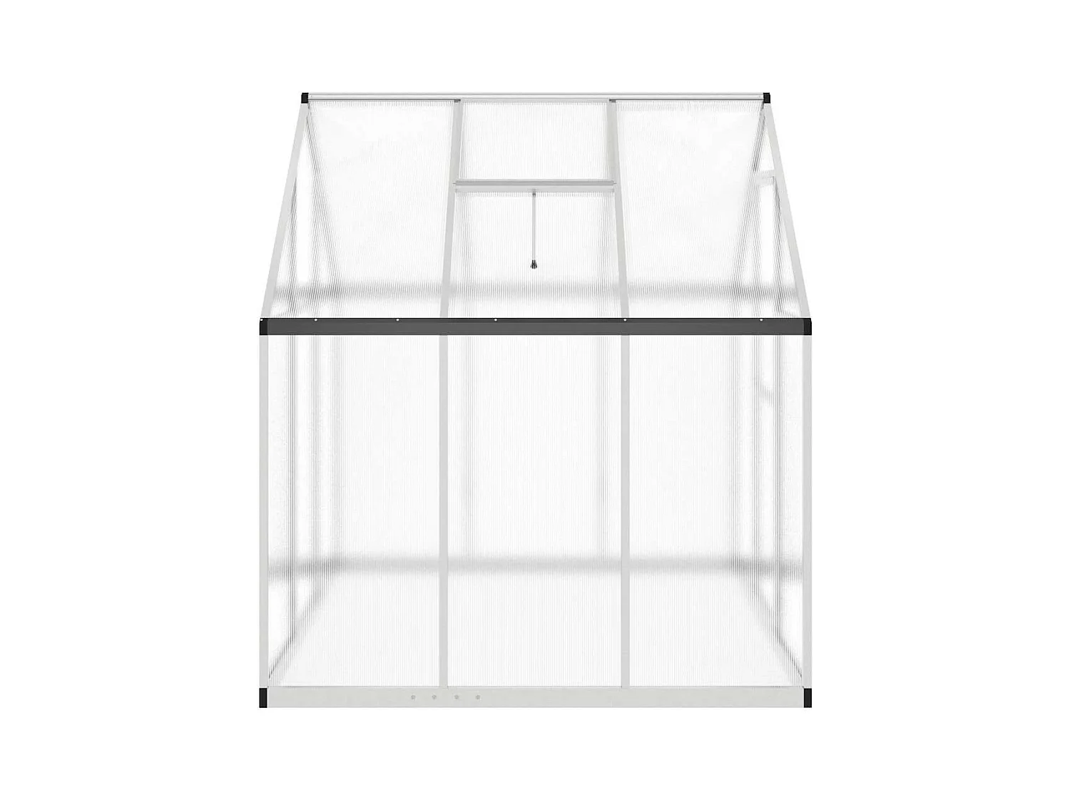 Invernadero de carpa para plantas flores y verduras con estructura de base plateada 169 x 169 x 195 cm aluminio Plata 02_0044516