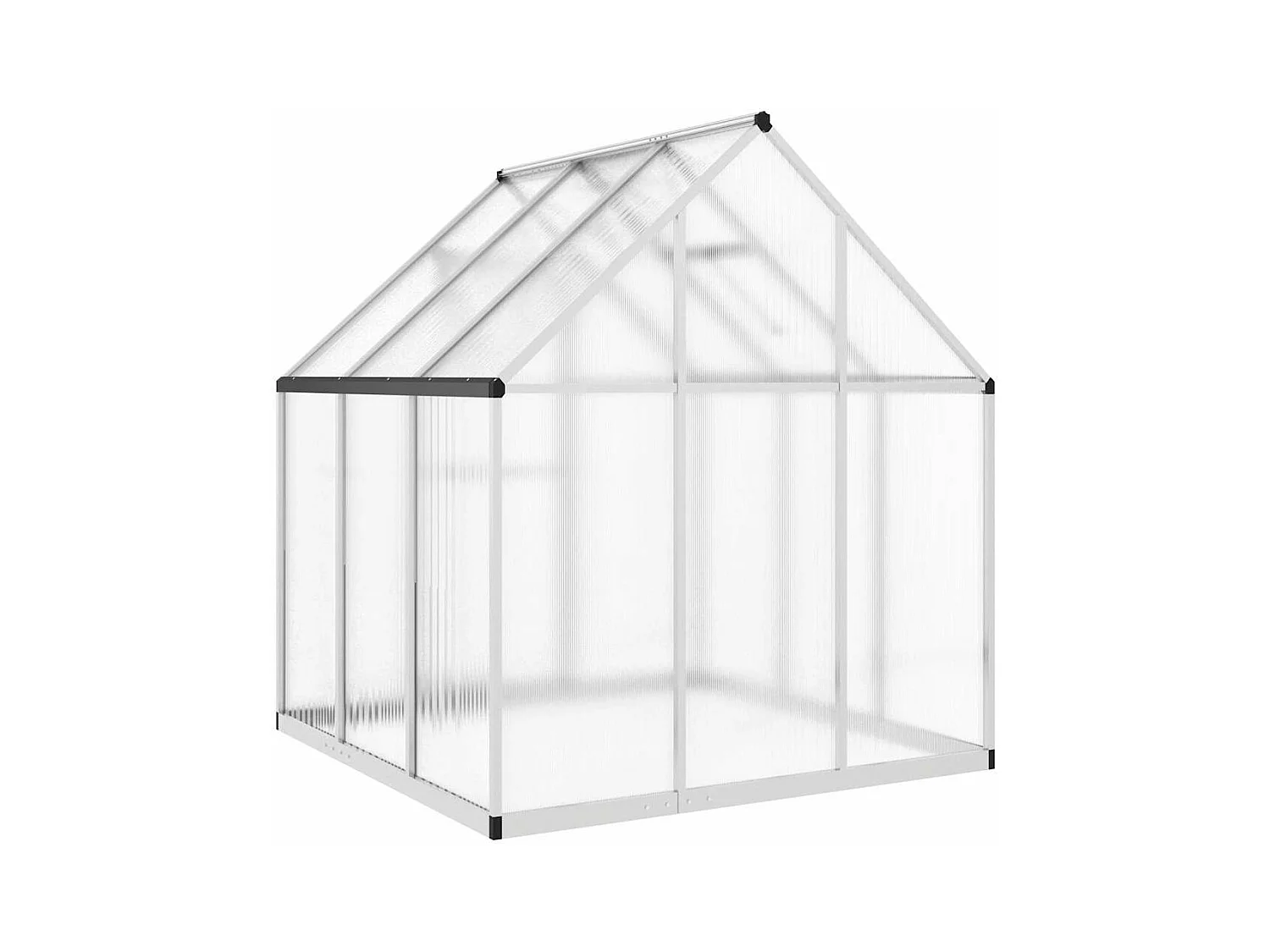 Invernadero de carpa para plantas flores y verduras con estructura de base plateada 169 x 169 x 195 cm aluminio Plata 02_0044516