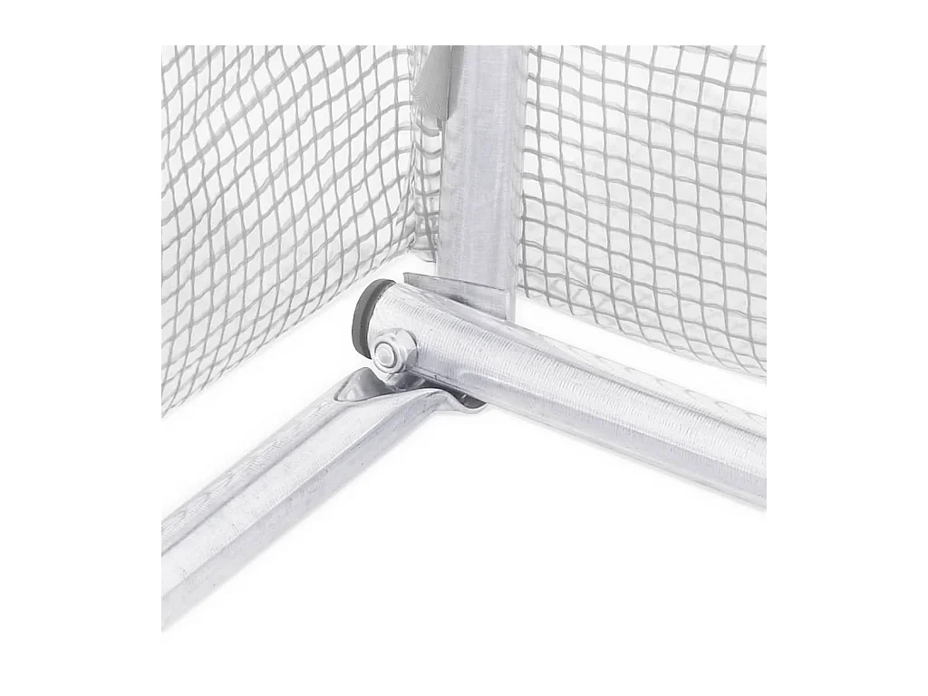 Serra tenda riparo piante fiori ortaggi con struttura in acciaio 80 m² 20 x 4 x 2 m bianco 02_0044635