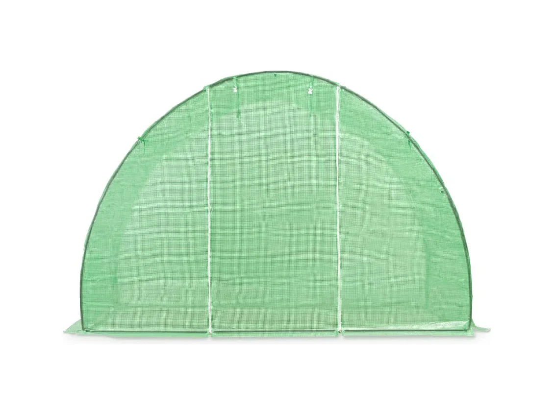 Serra tenda riparo piante fiori ortaggi 45 m² 300 x 150 x 200 cm verde 02_0044448