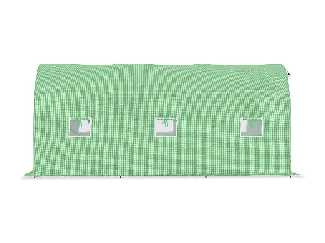 Invernadero de carpa para plantas flores y verduras 9 m² 45 x 2 x 2 m verde 02_0044458