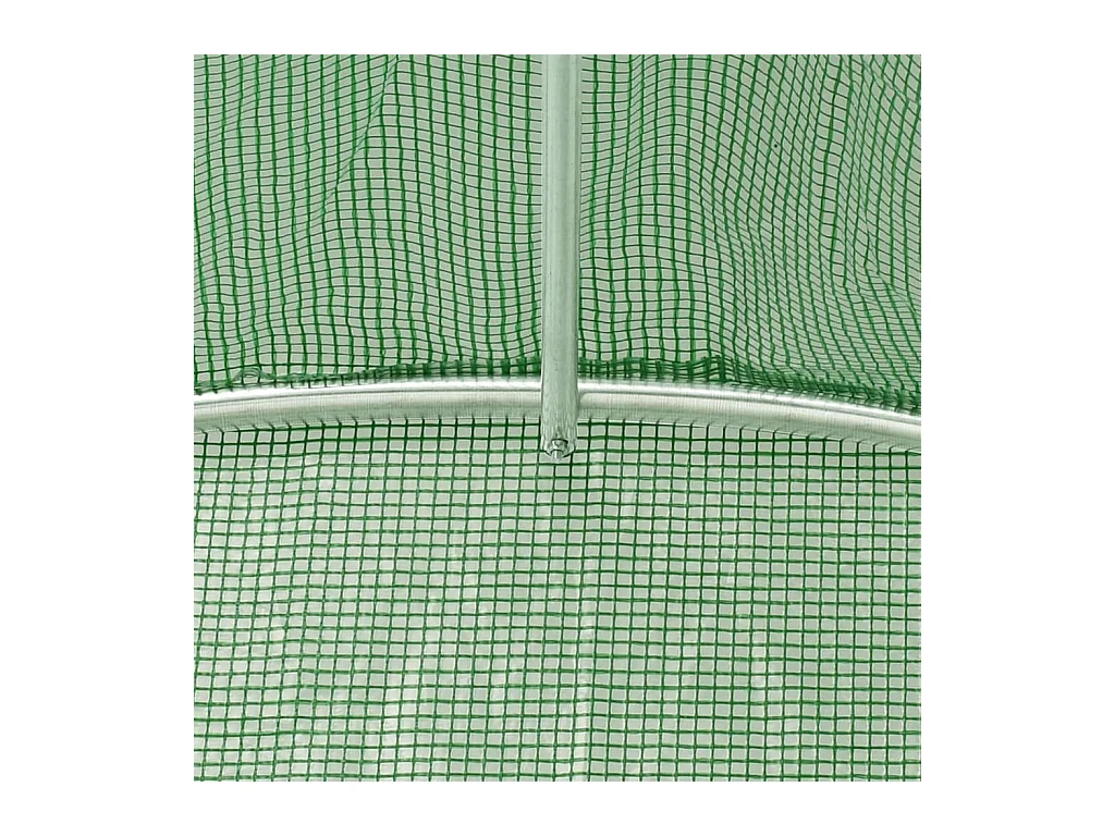 Serra tenda riparo piante fiori ortaggi con struttura in acciaio 16 m² 4 x 4 x 2 m verde 02_0044550