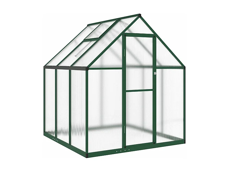 Invernadero de carpa para plantas flores y verduras con estructura de aluminio verde 169 x 169 x 195 cm 02_0044489