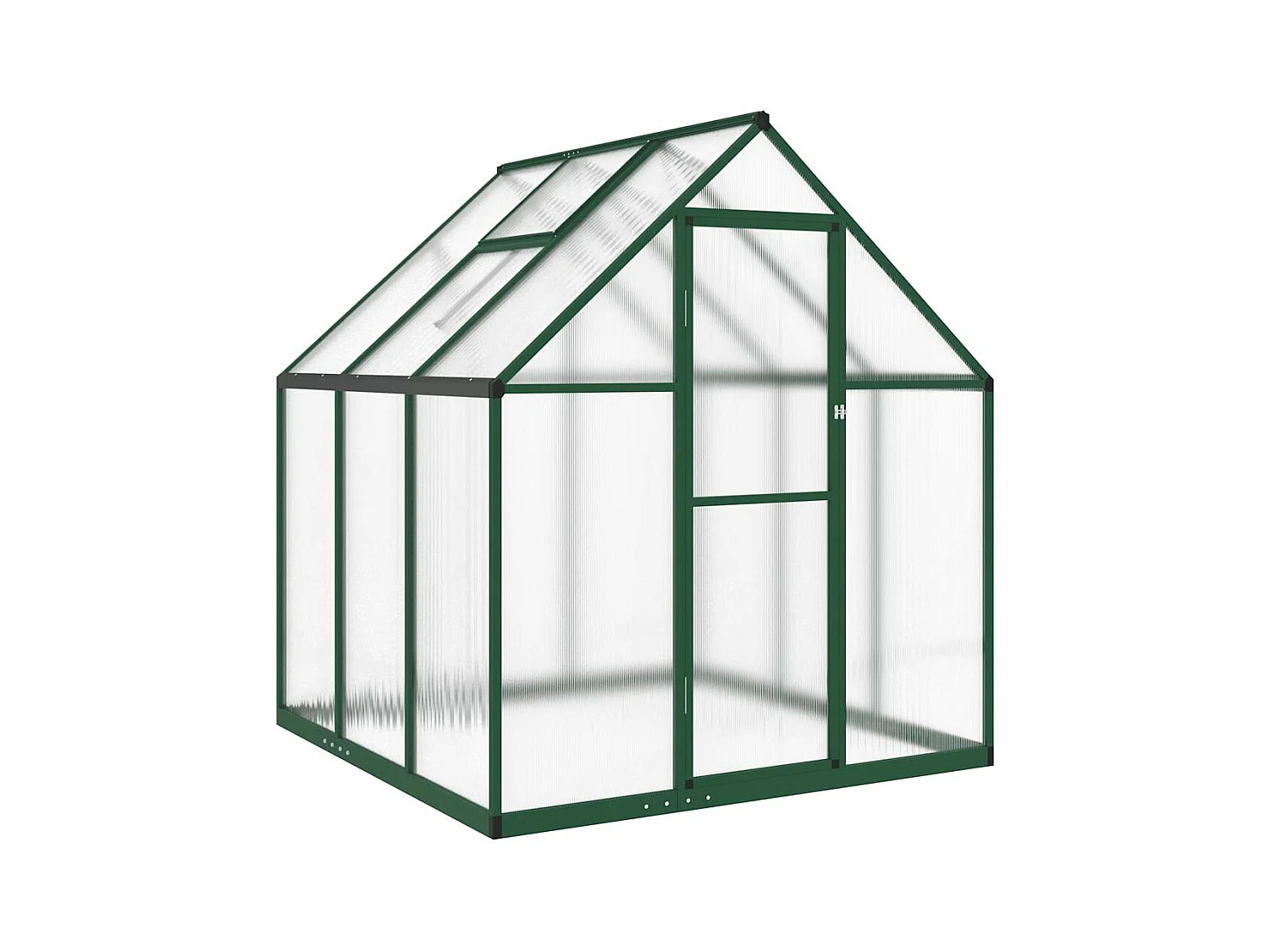 Invernadero de carpa para plantas flores y verduras con estructura de aluminio verde 169 x 169 x 195 cm 02_0044489