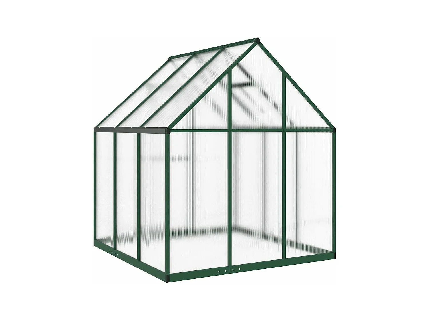 Invernadero de carpa para plantas flores y verduras con estructura de aluminio verde 169 x 169 x 195 cm 02_0044489
