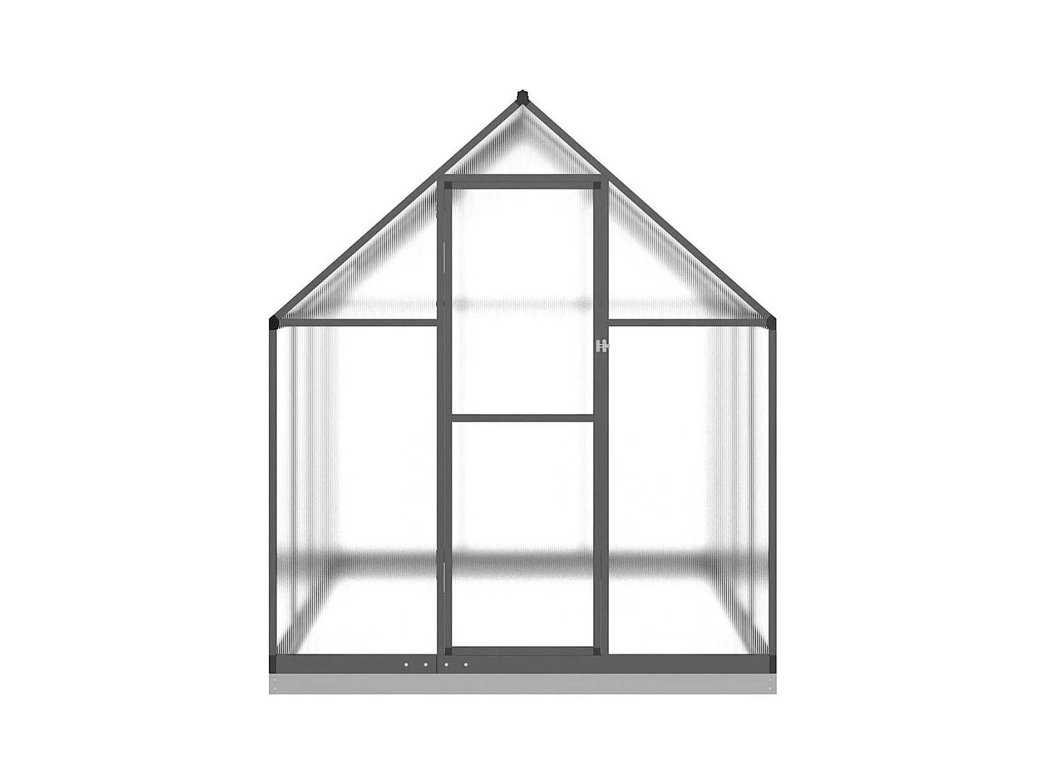 Invernadero de carpa para plantas flores y verduras con estructura de base 224 x 169 x 202 cm aluminio antracita 02_0044498