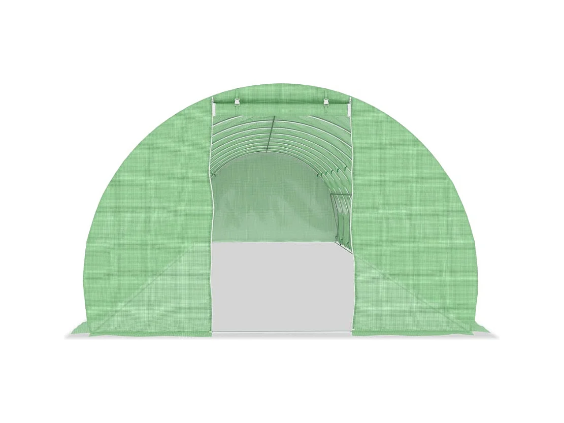 Serra tenda riparo piante fiori ortaggi 45 m² 15 x 3 x 2 m verde 02_0044450