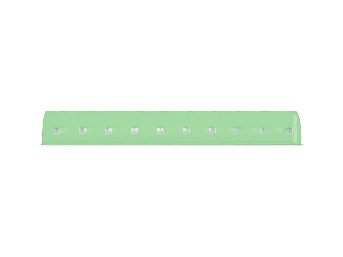 Serra tenda riparo piante fiori ortaggi 45 m² 15 x 3 x 2 m verde 02_0044450