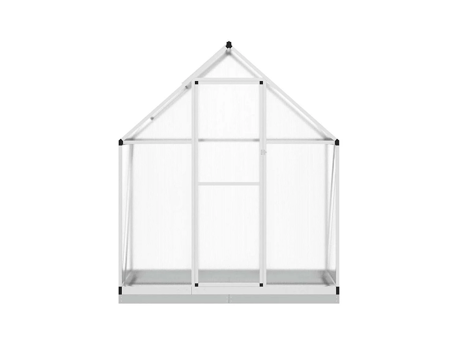 Serra tenda riparo piante fiori ortaggi con base telaio argento 169 x 58 x 202 cm alluminio argento 02_0044520