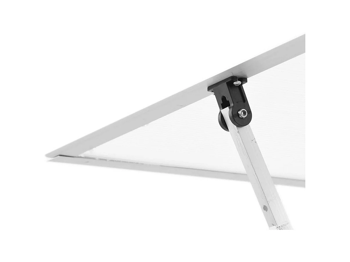 Serra tenda riparo piante fiori ortaggi con base telaio argento 169 x 58 x 202 cm alluminio argento 02_0044520