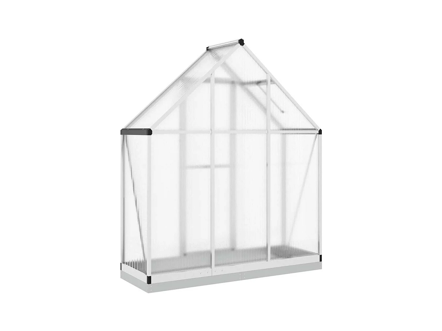 Invernadero de carpa para plantas flores y verduras con estructura de base plateada 169 x 58 x 202 cm aluminio Plata 02_0044520