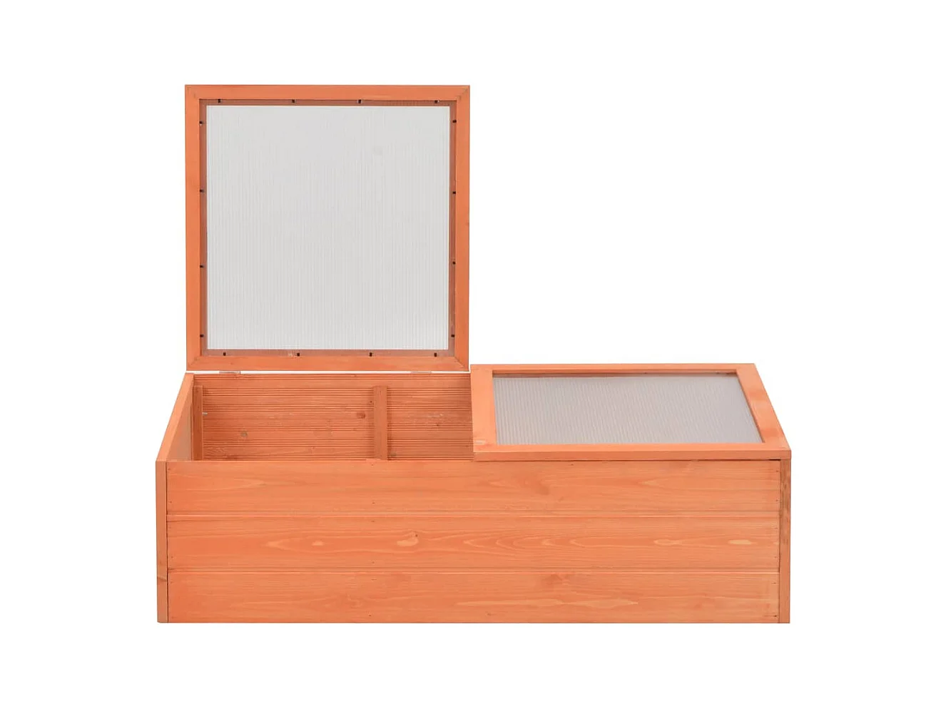 Serra tenda riparo piante fiori ortaggi legno 100 x 50 x 34 cm marrone 02_0044650