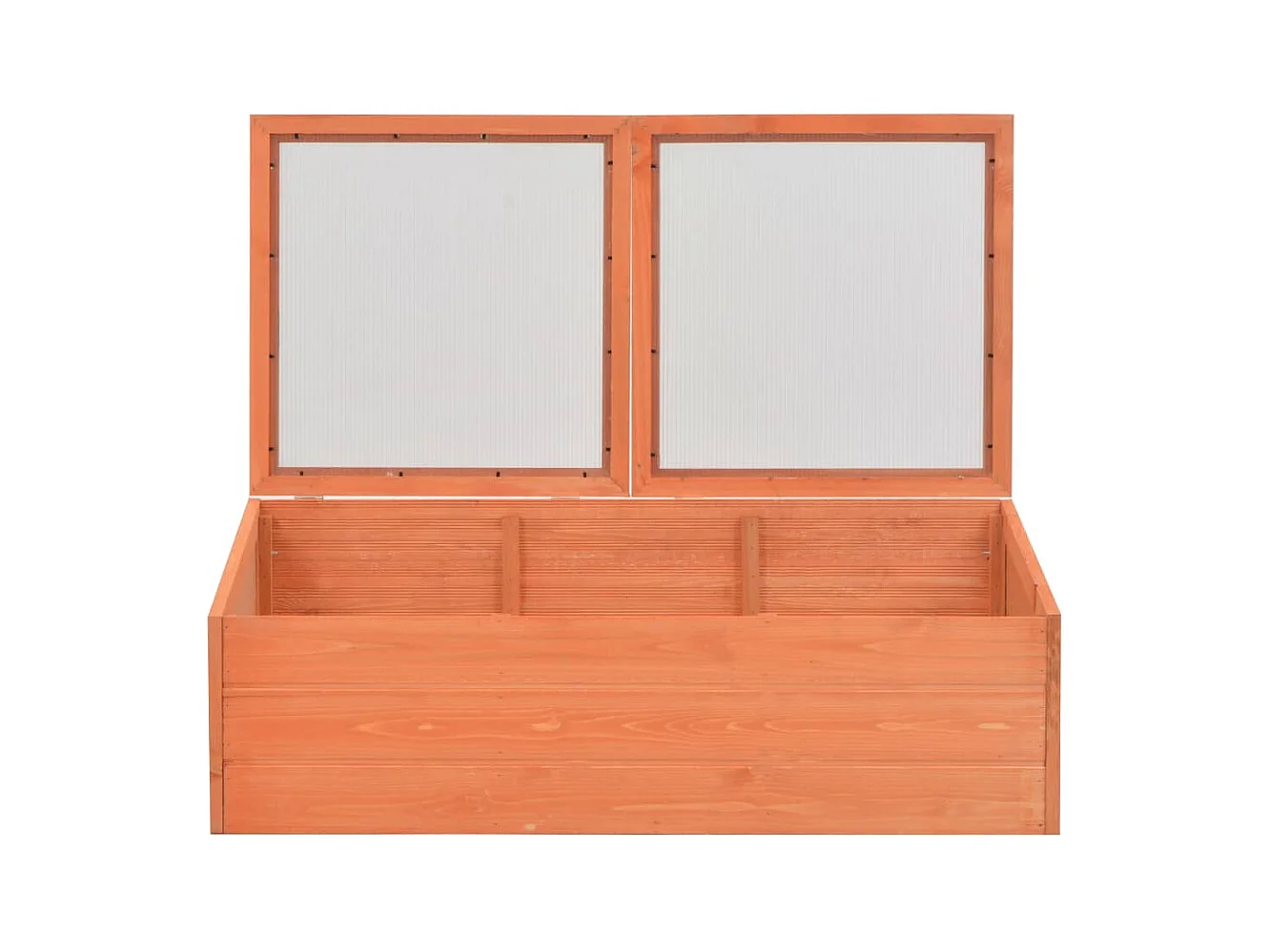 Serra tenda riparo piante fiori ortaggi legno 100 x 50 x 34 cm marrone 02_0044650