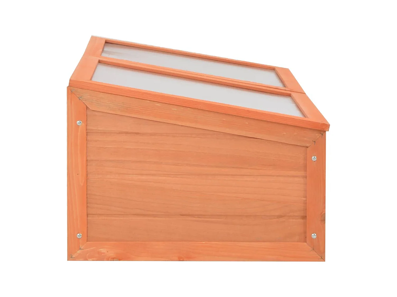 Serra tenda riparo piante fiori ortaggi legno 100 x 50 x 34 cm marrone 02_0044650