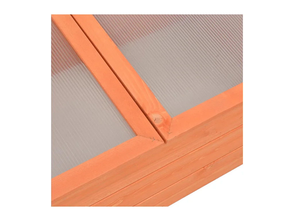 Serra tenda riparo piante fiori ortaggi legno 100 x 50 x 34 cm marrone 02_0044650