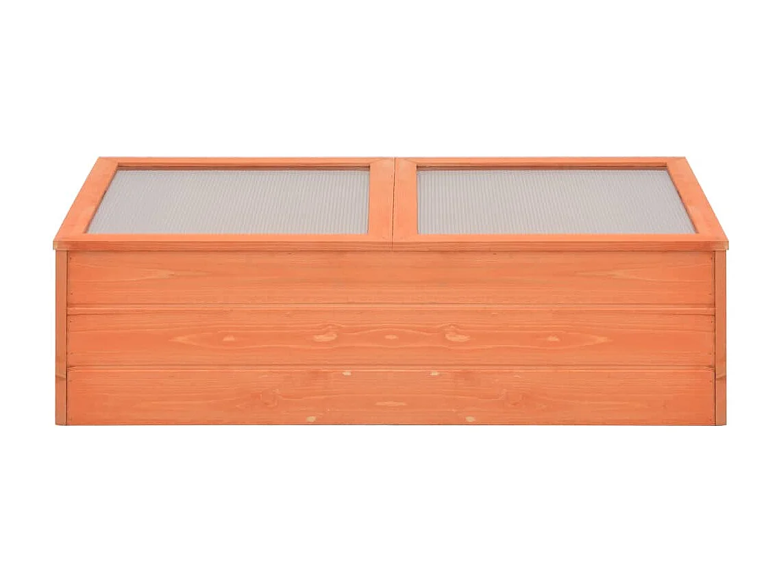 Serre tente abri plante bois marron 100 x 50 x 34 cm 02_0044650