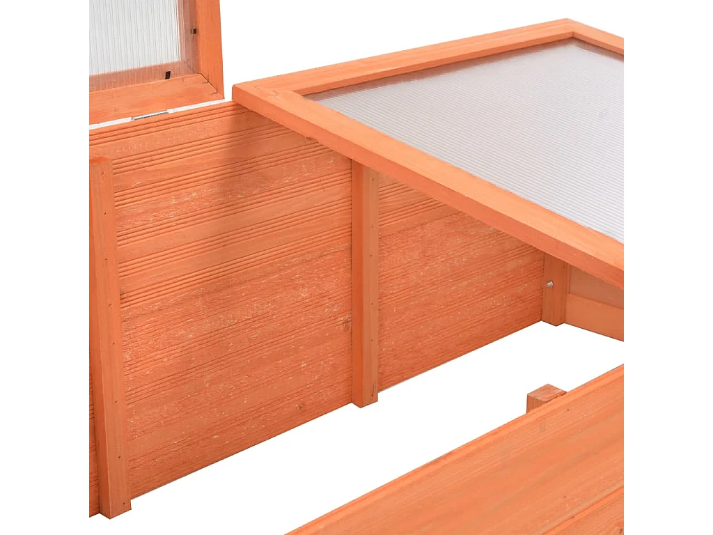 Serre tente abri plante bois marron 100 x 50 x 34 cm 02_0044650