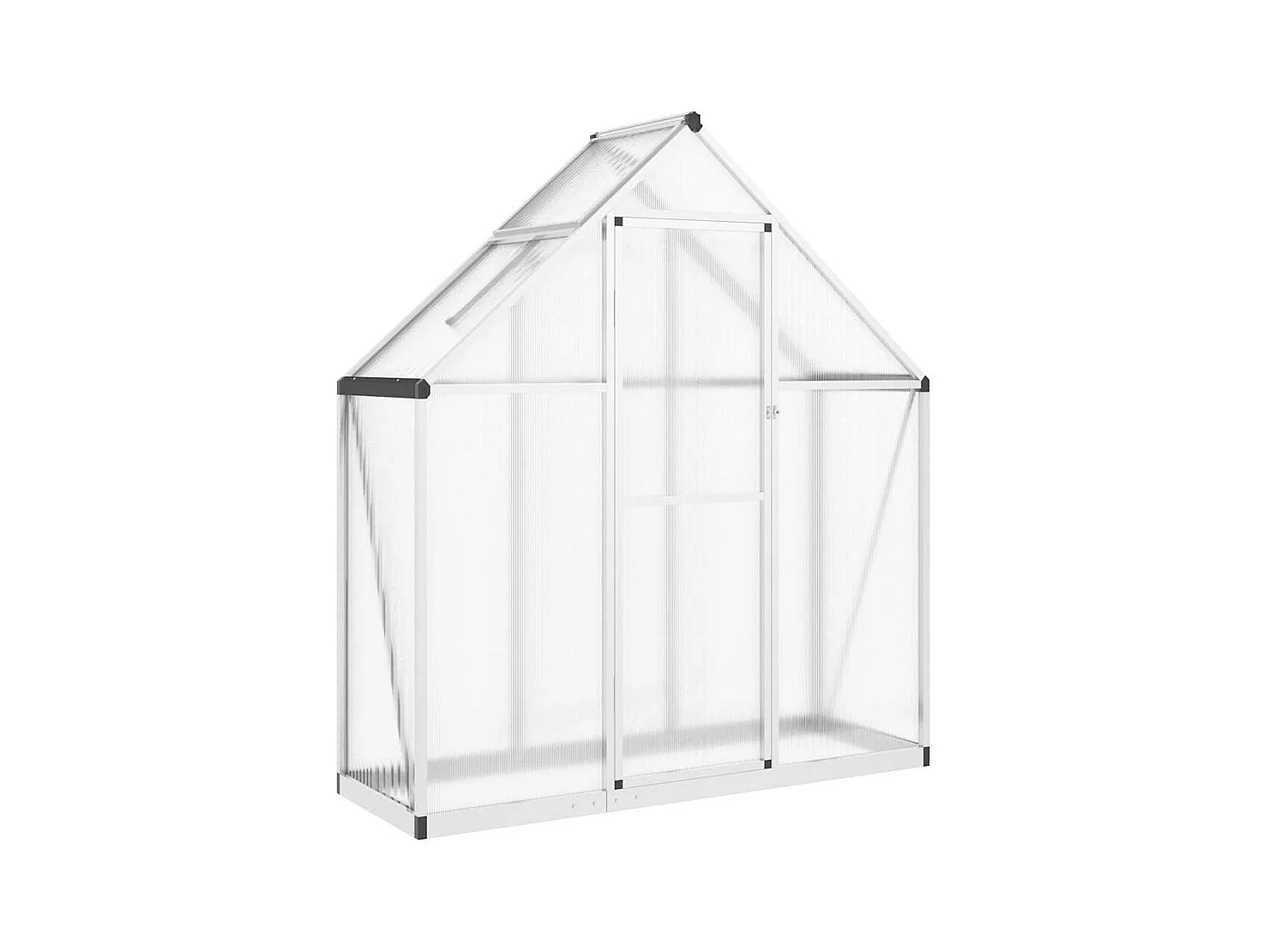 Invernadero de carpa para plantas flores y verduras con estructura de base plateada 169 x 58 x 195 cm aluminio Plata 02_0044517