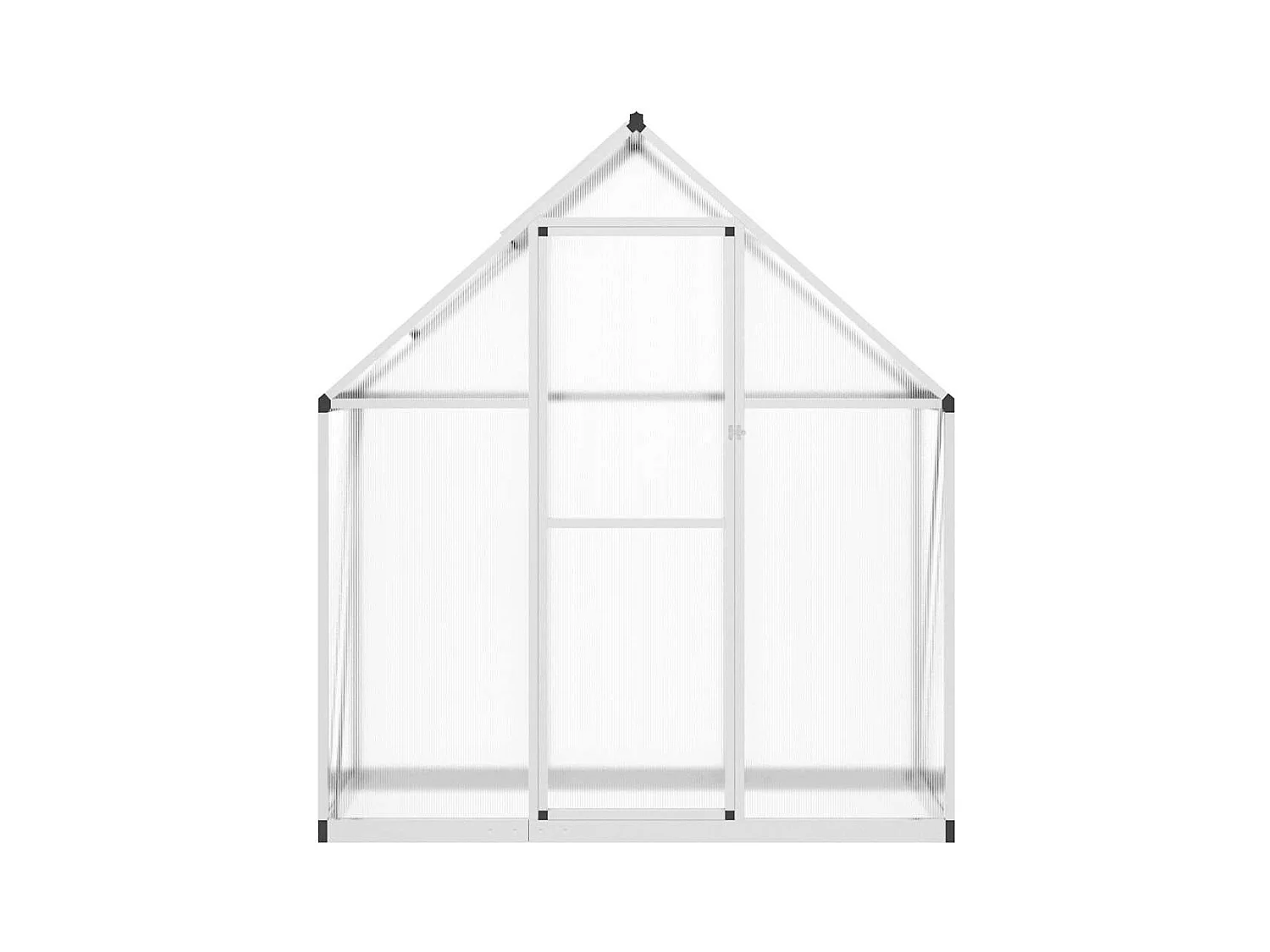 Invernadero de carpa para plantas flores y verduras con estructura de base plateada 169 x 58 x 195 cm aluminio Plata 02_0044517