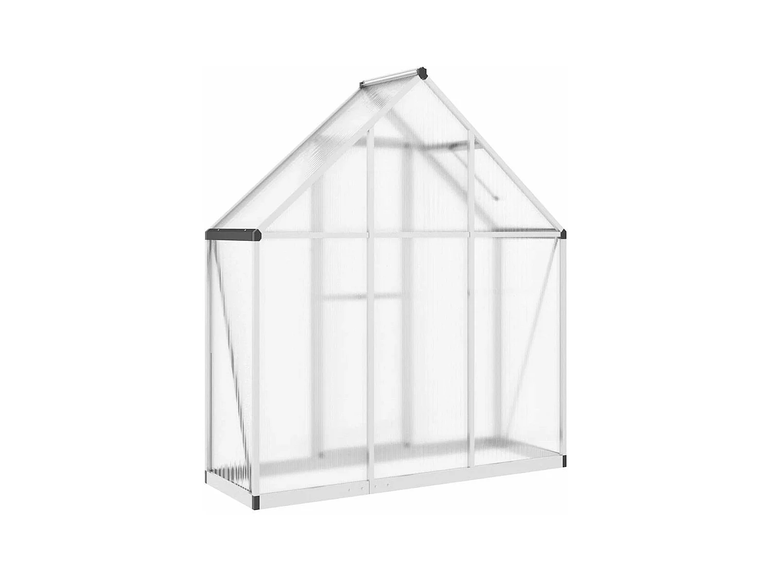 Invernadero de carpa para plantas flores y verduras con estructura de base plateada 169 x 58 x 195 cm aluminio Plata 02_0044517