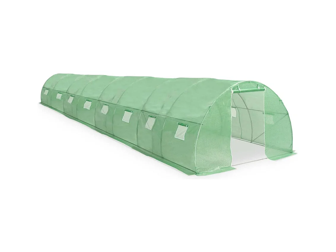 Invernadero de carpa para plantas flores y verduras 36 m² 1200 x 300 x 200 cm verde 02_0044446