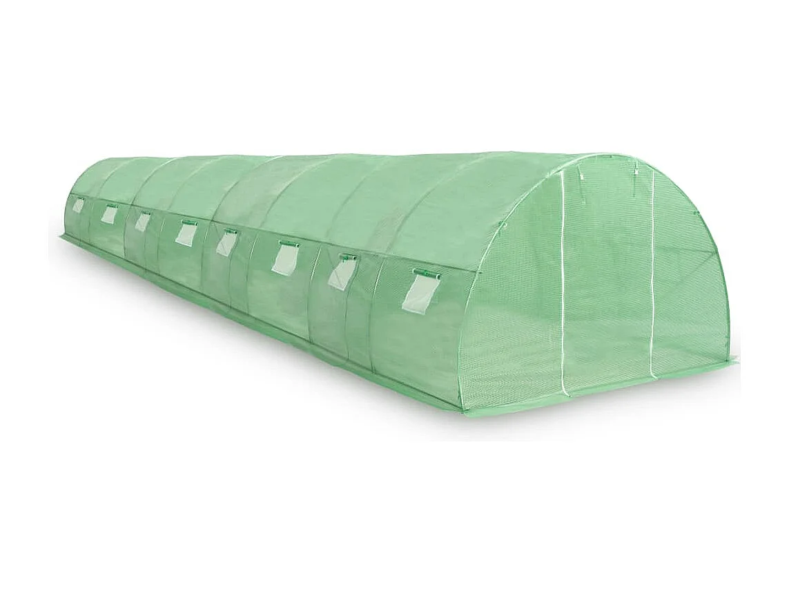 Invernadero de carpa para plantas flores y verduras 36 m² 1200 x 300 x 200 cm verde 02_0044446